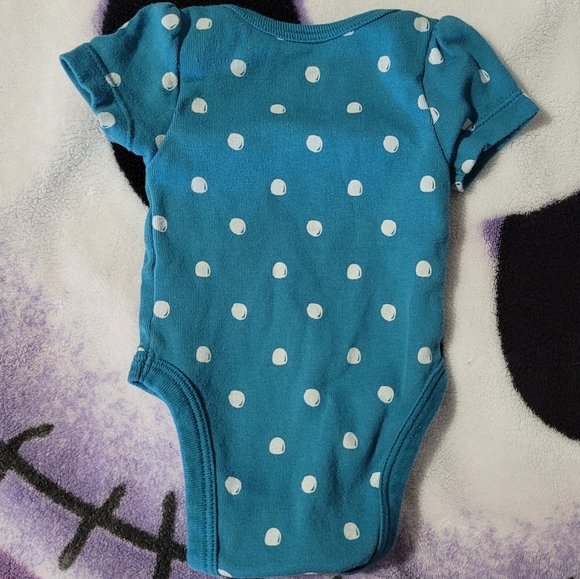 5/$13 Cloud Island Onesie with Polka Dots - Picture 3 of 3
